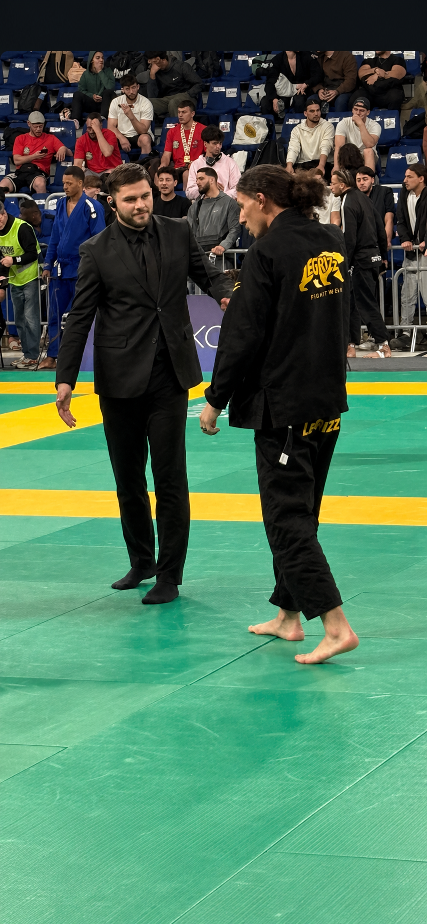 Coaching au bord du tapis de compétition — Shoshin Academy JJB, Jouy près de Chartres